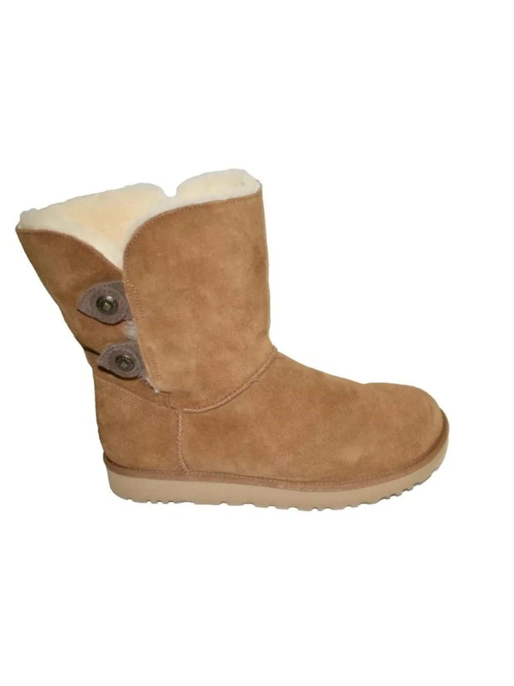 New Ugg Marciela II Genuine Shearling Chestnut Brown Suede Boot 11 1104375 DD23
